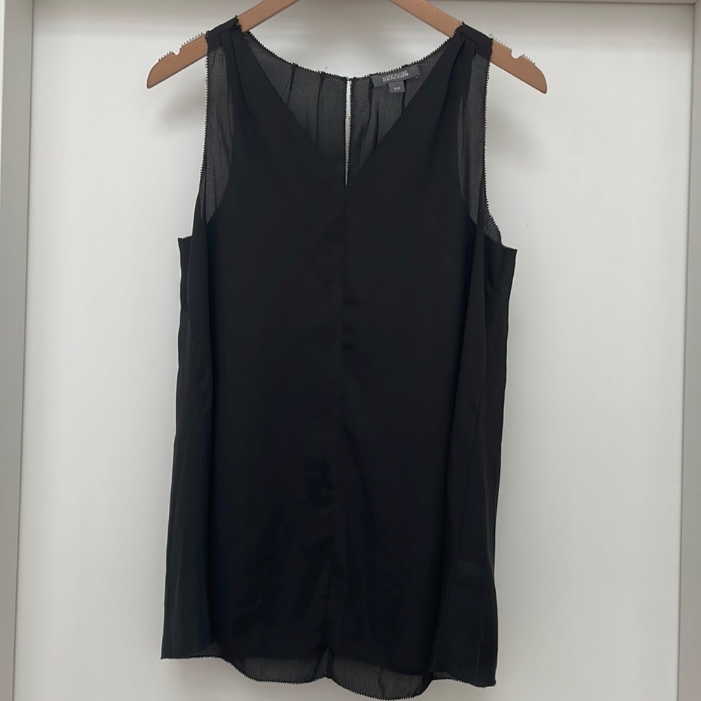 Chiffon looking simple black top